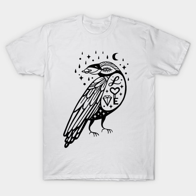 magic crow T-Shirt by Paolavk